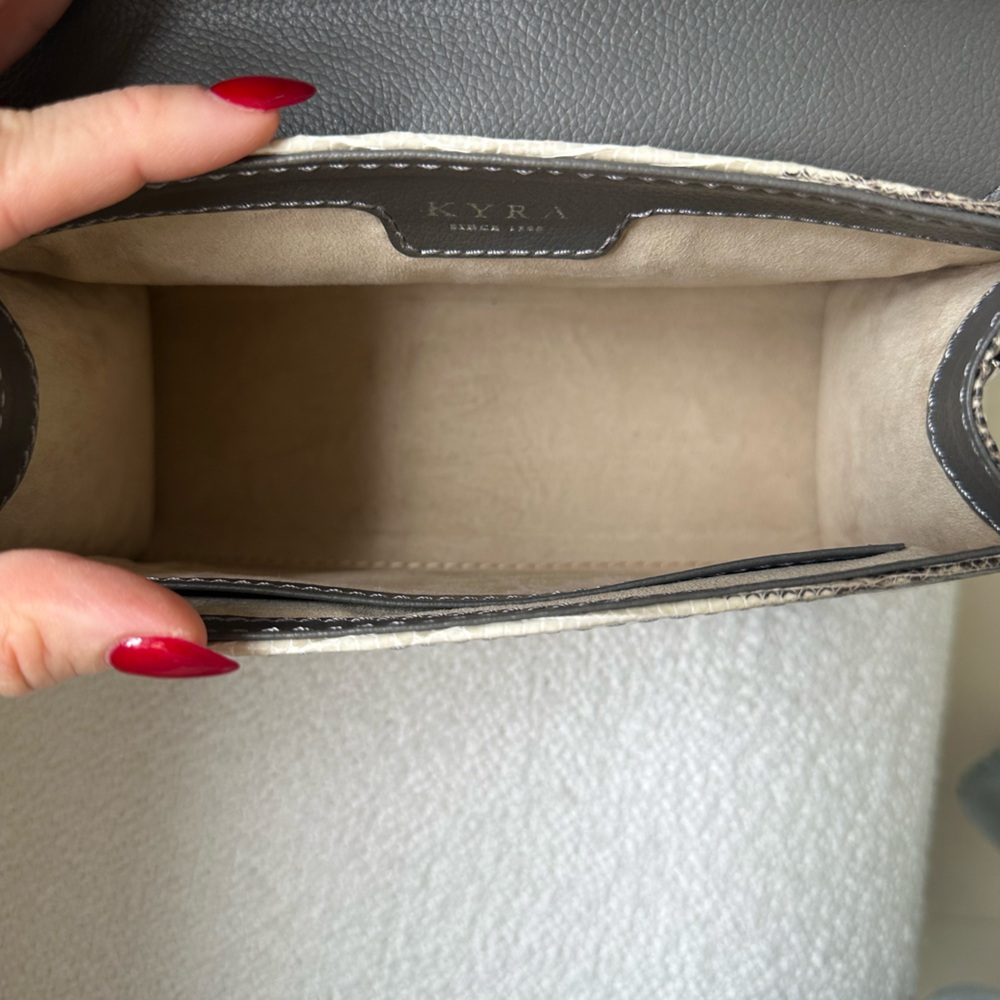Amazing Condition KYRA Handbag. EXOTIC LEATHER - Picture 4 of 7